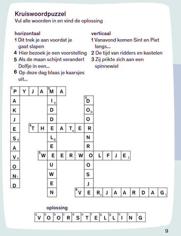 Kruiswoordpuzzel juist