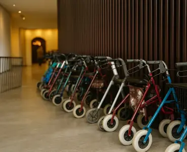Rolstoeltoegankelijkheid rollator plt theater brede foto