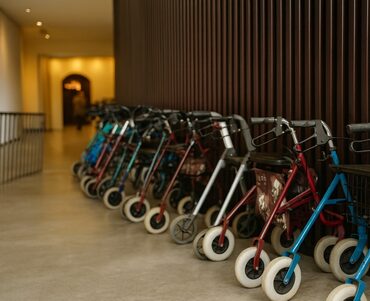 Rolstoeltoegankelijkheid rollator plt theater brede foto