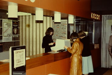 De oude kassa van het Wijngrachttheater in Kerkrade