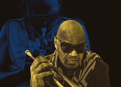 Promobeeld Michael Varekamp The Legends Miles Davis Celebrating 100 Years liggend Ton Wienbelt