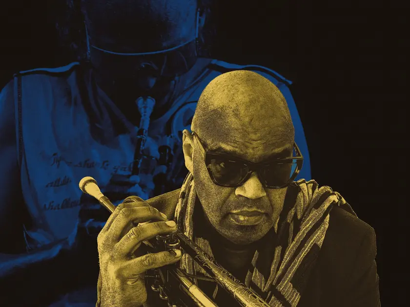 Promobeeld Michael Varekamp The Legends Miles Davis Celebrating 100 Years liggend Ton Wienbelt