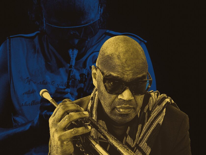 Promobeeld Michael Varekamp The Legends Miles Davis Celebrating 100 Years liggend Ton Wienbelt