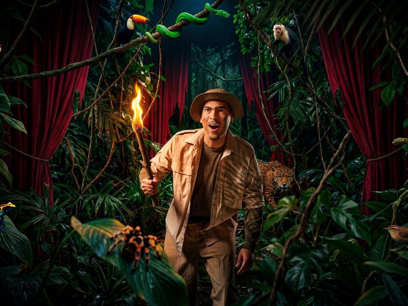 Wildebras overleven in de jungle theatertour