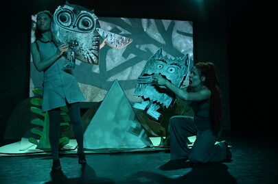Theater Stof Het kleurenmonster Illustratie © Anna Llenas Foto © Patrick Wagenaar 09