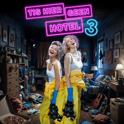TISHIERGEENHOTEL3 POSTER VIERKANT MET TITEL
