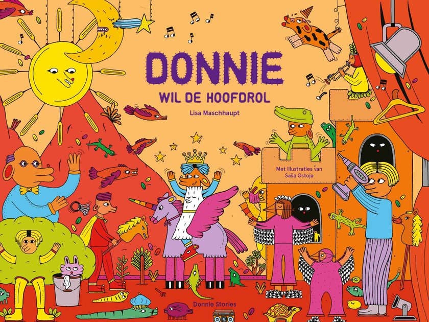 Donnie wil de hoofdrol 4 cover illustratie © Sasa Ostoja 1